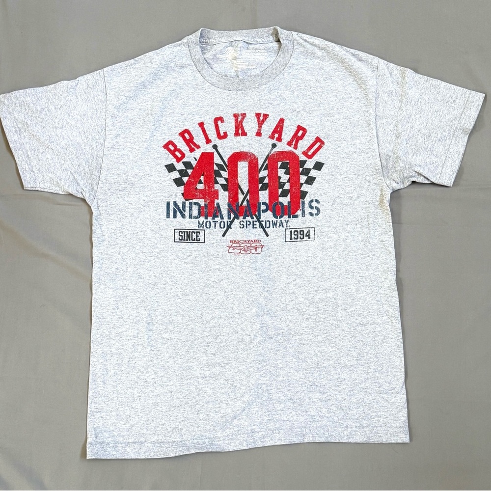 Men’s Indianapolis‎ 400 Brickyard Gray T-Shirt Size Large